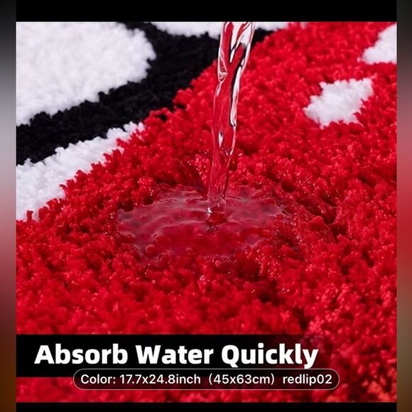 Red Lips rug - Picture 4 of 8